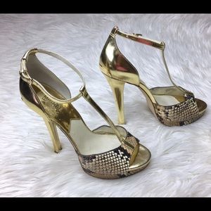 Michael Kors Brenna T-Strap Heels